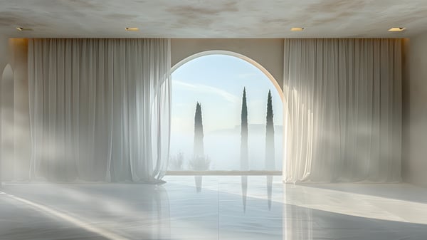 [H513] Monotone Entrance-hall Late Autumn Dense Fog — Ashiya Yamate