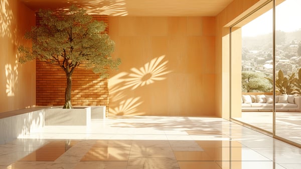 [H719] Organic Entrance Hall Mid-Autumn Golden Afternoon — Ashiya Yamate