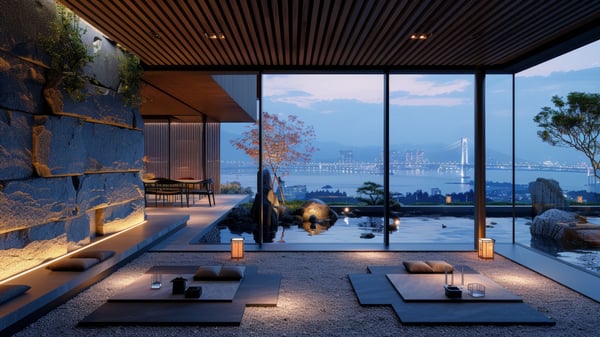 [H759] Organic Minimal Oceanic Entrance Hall in Ashiya