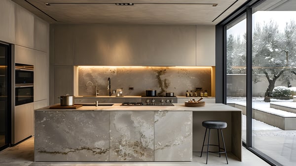 [K113] Shadow Kitchen Winter Morning Snow — Ashiya Yamate