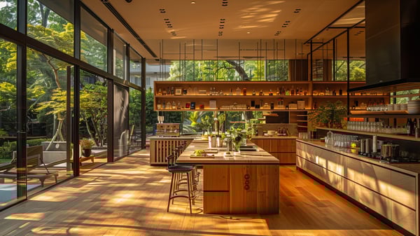 [K279] Textured Industrial Oceanic Kitchen