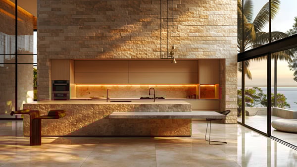 [K319] Light Kitchen Spring Evening Golden Haze — Ashiya Yamate