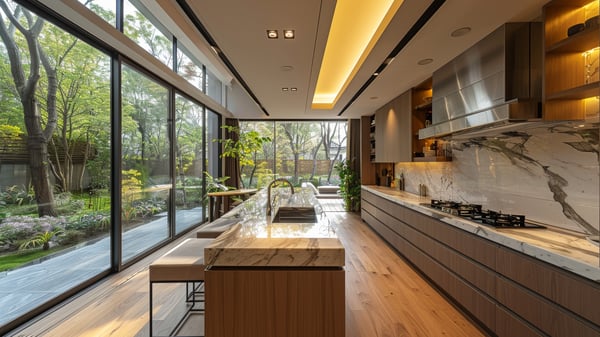 [K338] Luminous Artistic Urban Moderate Kitchen