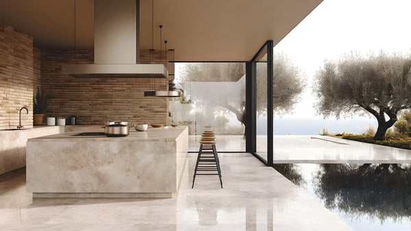 [K413] Reflection Kitchen Early Autumn Clear Morning — Ashiya Yamate