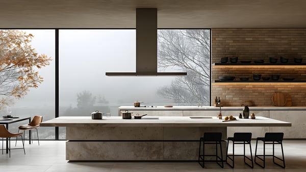 [K513] Monotone Kitchen Late Autumn Fog — Ashiya Yamate