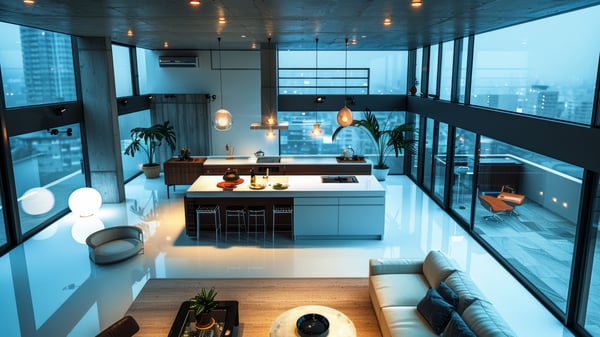 [K611] Ashiya Rokurokuso-cho: Modern Chiaroscuro Kitchen