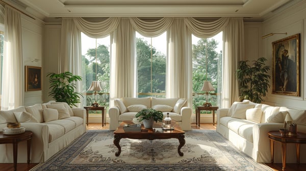[L524] Monotone Traditional Continental Classic Living Room