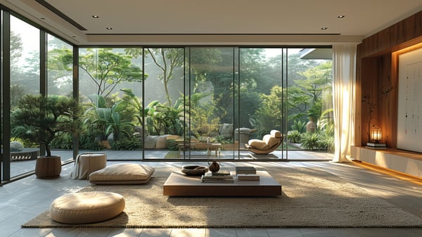 [L666] Living Space of Contrasting Natural Serenity in Ashiya