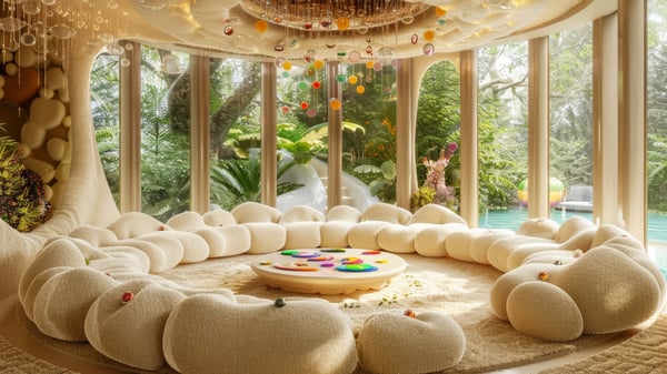 Slot-0220 The Candy House: AI surrealist confectionery architecture with pastel sugar and synesthetic spaces / [0220] 想像力の限界点：AIが生み出す甘美な超現実建築