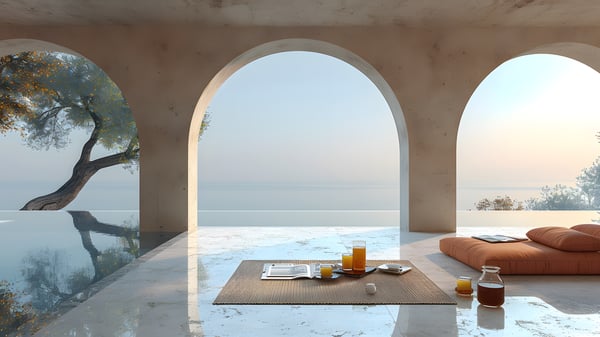 [O413] Reflection Other Early Autumn Clear Morning — Ashiya Yamate