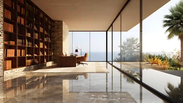 [O419] Reflection Area Early Autumn Clear Morning — Ashiya Yamate