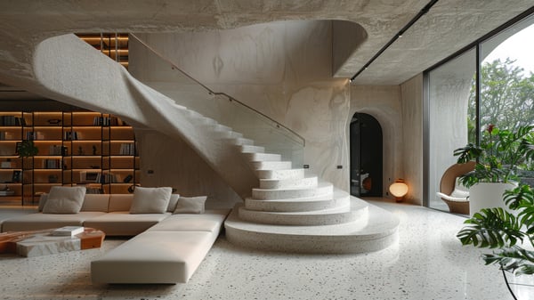 [O439] Grand Foyer Reflective Artistic Oceanic Entrance