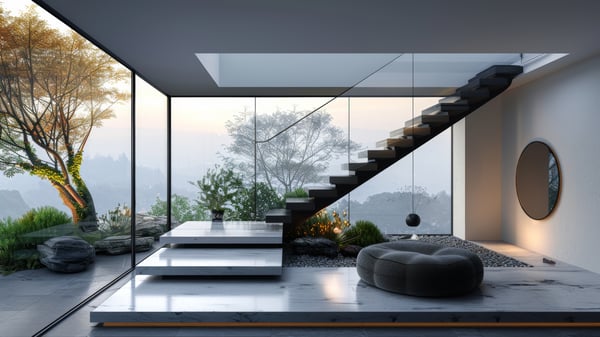 [O575] Industrial Desert Monotone Staircase Void