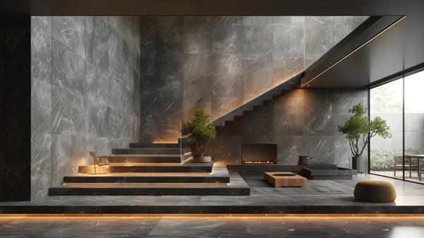 [O718] Organic Modern Staircase Atrium