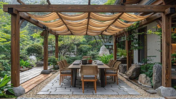 [O783] Organic Resort Outdoor Dining in Ashiya Rokkozan-cho