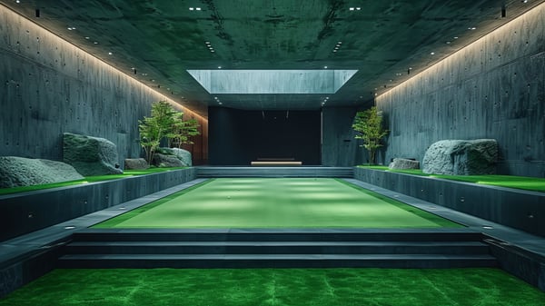 [O811] Gravity Other Japanese Texture Gym And Golf Simulator — Ashiya Yamate