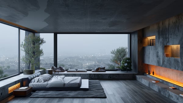 [R378] Luminous Industrial Urban Bedroom