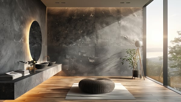 [V279] TEXTURE INDUSTRIAL BATHROOM_VANITY OCEANIC