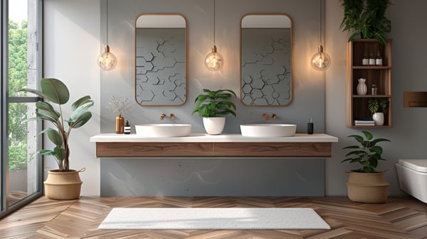 [V438] REFLECTION ARTISTIC BATHROOM_VANITY URBAN_MODERATE