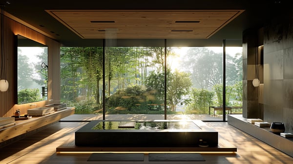 [V561] Monotone Natural Hinoki Bath Sanctuary