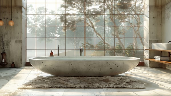 [V578] Monotone Industrial Urban Bathroom Vanity