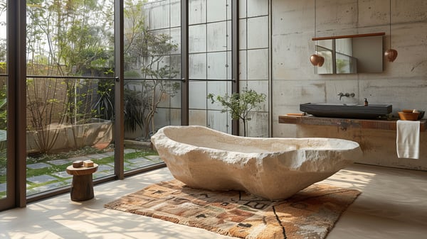 [V778] Industrial Organic Bathroom Vanity in Ashiya Rokurokuso