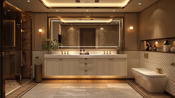 [V858] Gravity Minimal Urban Modern Vanity Bathroom