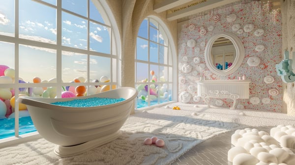 [Vaaa] The Isomalt Spa — White Chocolate Bathtub & Edible Vanity