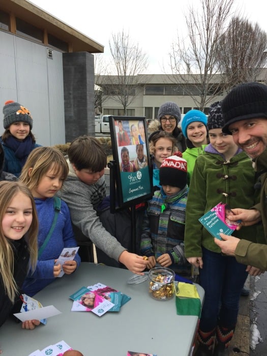 A group of Arrowleaf students walked over to take in the celebrations.