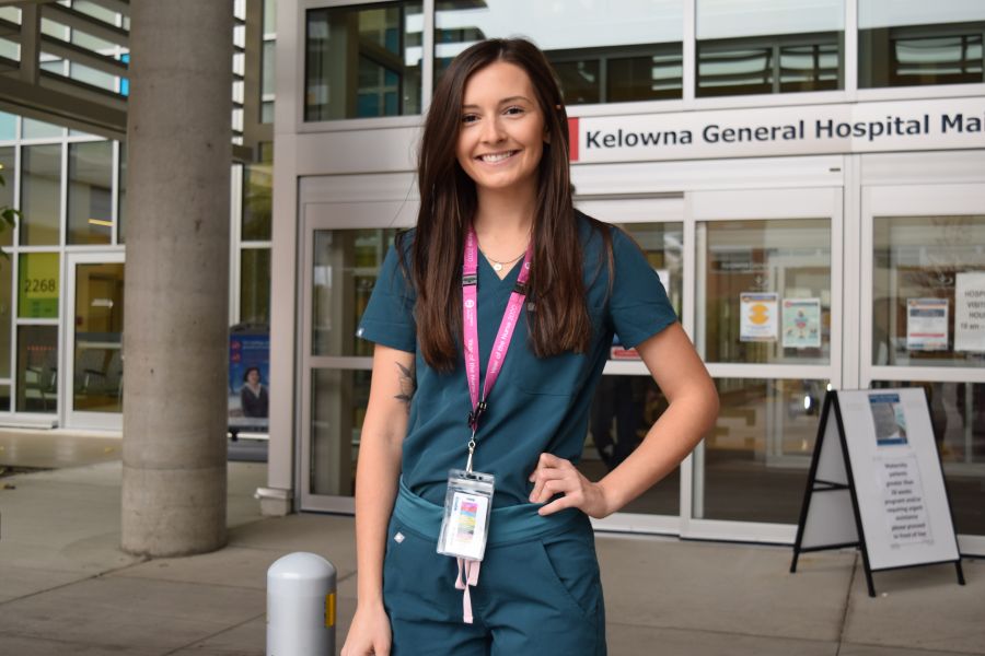 </who>Licensed practical nurse Kayla Homulos has worked on the COVID ward at Kelowna General Hospital since it opened in March.