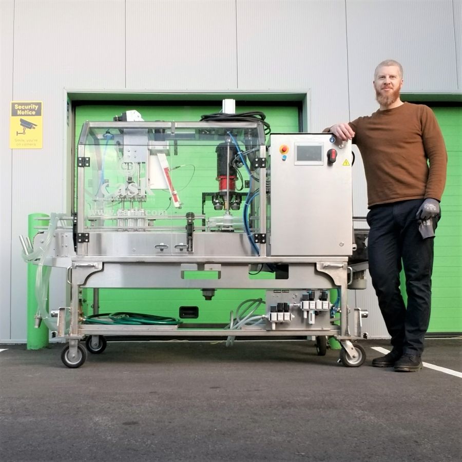 </who>Craig Snider of Okanagan Canning bought the mobile line to help local craft breweries that can't afford to buy their own canning facilities.