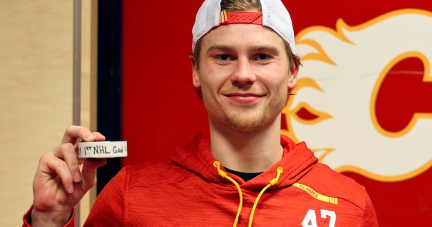 VIDEO: Former Blazer Connor Zary scores 1st NHL goal in 1st career game