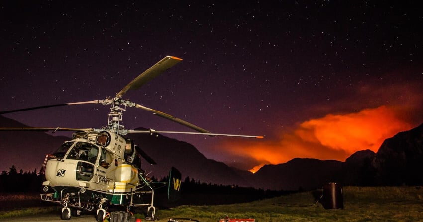 <who> Photo Credit: Courtesy Brad Legare / The McKay Creek wildfire on Aug. 6