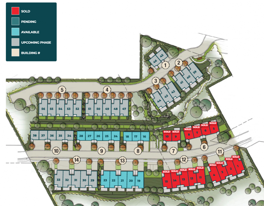 <who> Photo Contributed by Somerset Reach </who> Somerset Reach community site map.