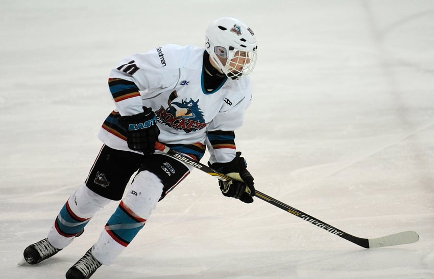 <who>Photo Credit: Lorne White/KelownaNow </who>West Kelowna's Chase Stevenson will start the season with Rockets, but might be moving on.