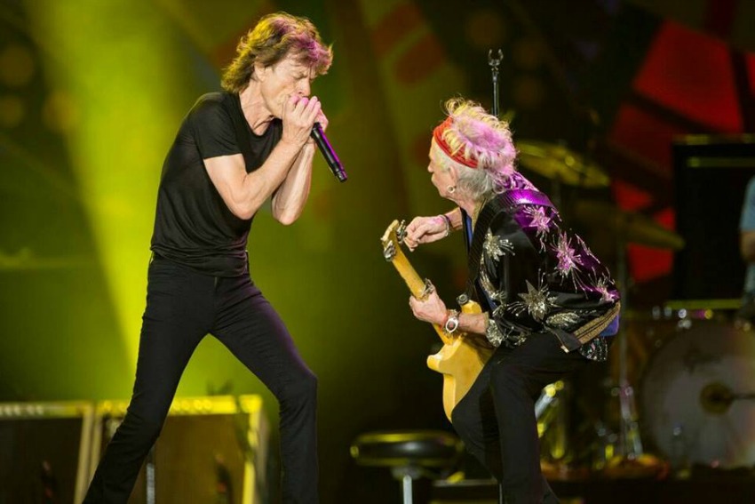 The Rolling Stones performing in São Paulo in February.