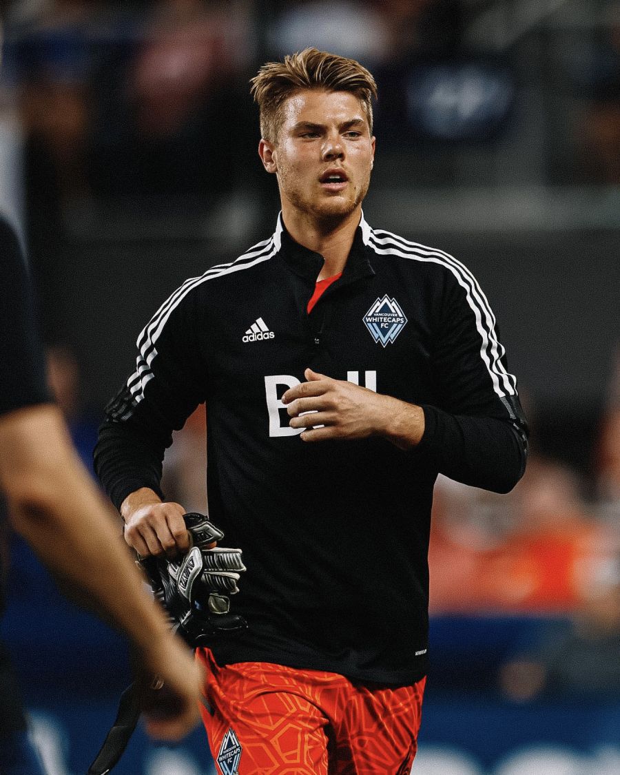 <who> Photo Credit: Whitecaps </who> Boehmer, at 6 ft 2 in, has 14 starts with Whitecaps FC U19 team across two seasons. 