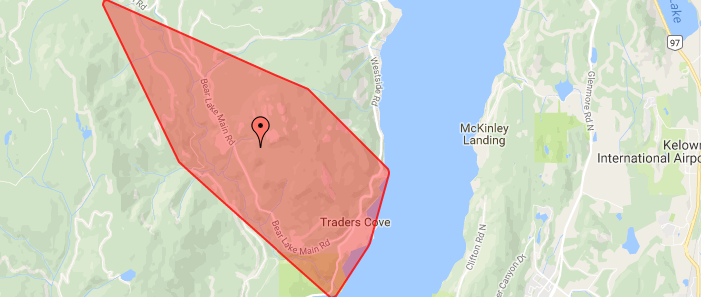 <who> Photo Credit: BC Hydro </who> The outage in Lake Country.