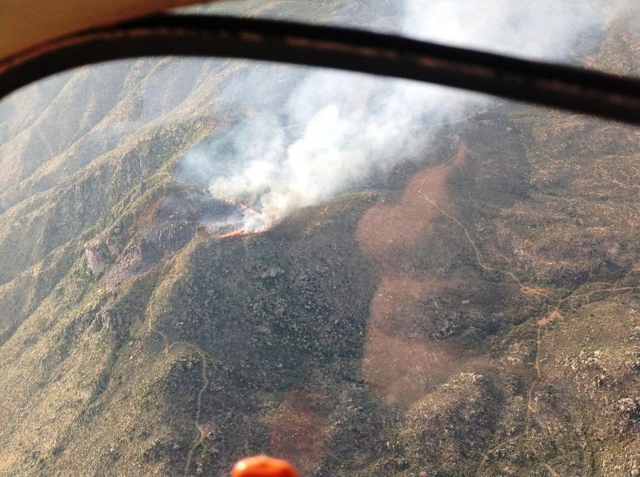 <who>Photo Credit: Wikipedia</who>An aerial view of the Yarnell Hill Fire.