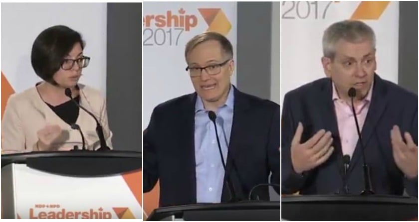 <who> Photo Credit: ndp.ca </who> from left to right: Niki Ashton, Charlie Angus, and Peter Julian