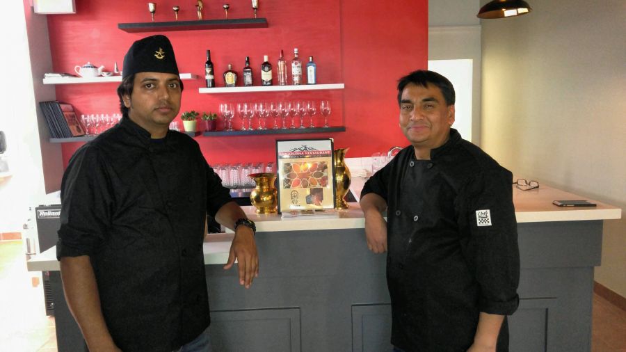 Ram Bhandari (left) and Keshab Sapkota are the proud new co-owners of the Annapurna Restaurant on Main Street in downtown Penticton. The restaurant features a full menu of Indian food, but will focus on food from their native Nepal. Annapurna Restaurant officially opened for business Monday and will be open seven days a week.