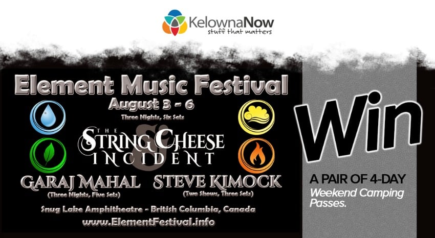 Closed – Contest Alert! Win a pair of 4-day camping passes to Element Music Festival!
