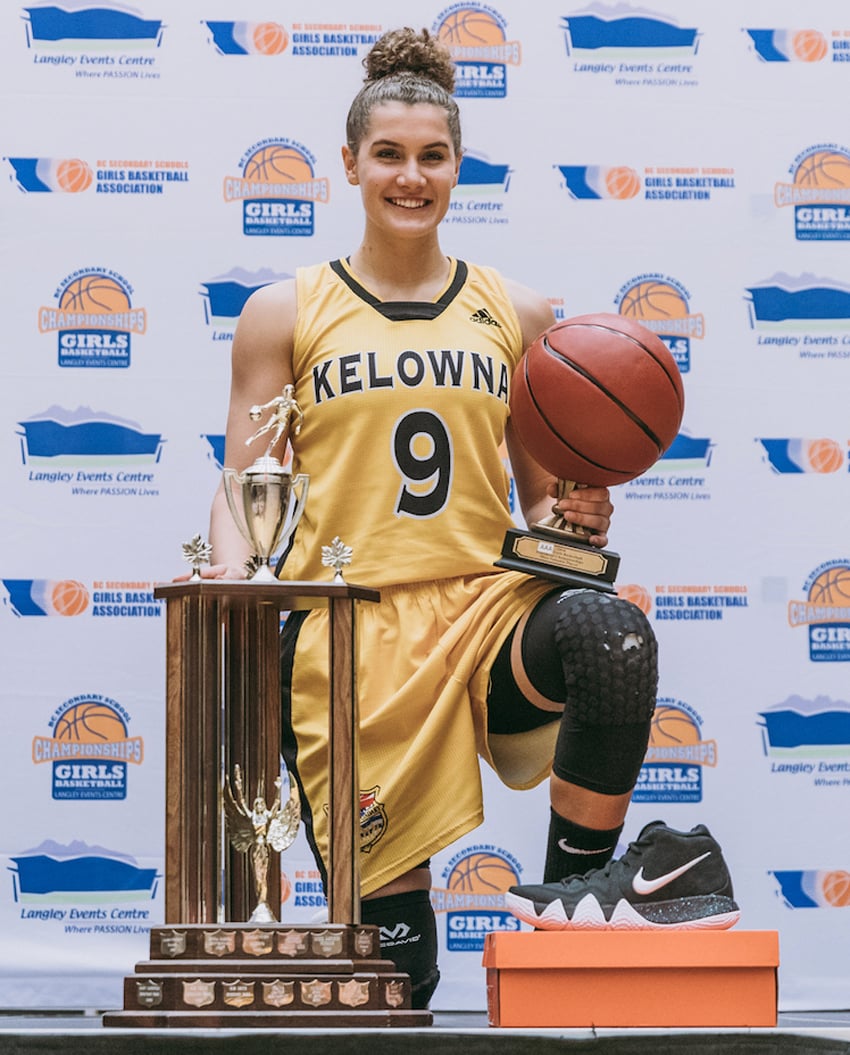 <who>Photo Credit: VancouverBasketball.com </who>Taya Hanson of the Owls was named the provincial tournament's most valuable player.