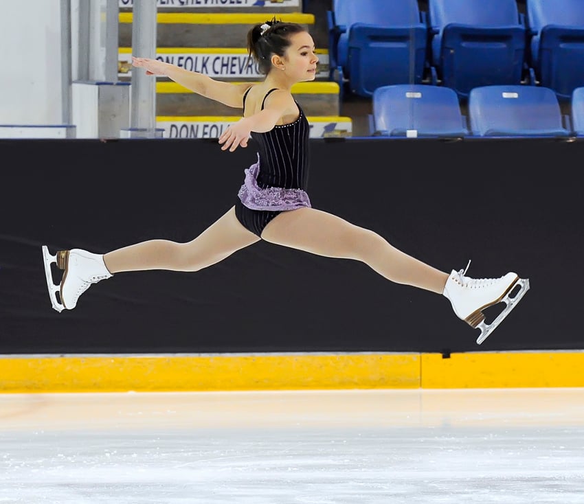 <who>Photo Credit: Kevin Davies/AAA Photography </who>Taylor Fleming of the Mt. Boucherie Skating Club earned three gold medals on the weekend at Royal LePage Place.