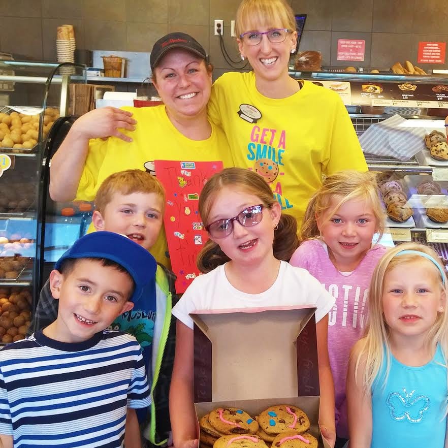 <who> Photo Credit: TimHortons </who> Rutland Tim Hortons during the cookie campaign