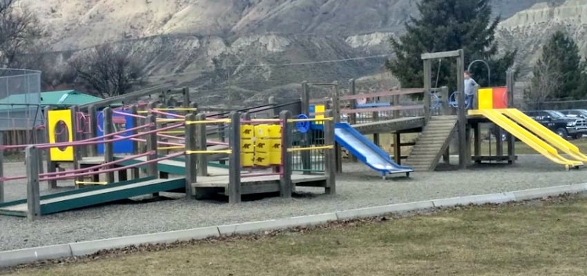 The playground at Marion Schilling, which is about to get a major makeover. 