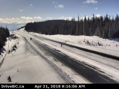 Pennask Summit Hwy 97C, 74km west of Kelowna, looking east.