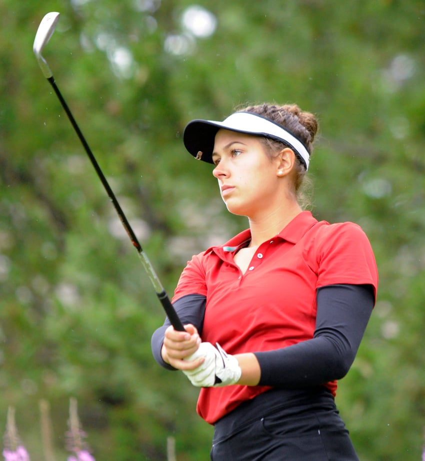 <who>Photo Credit: Lorne White/KelownaNow </who>Emma Sabbagh claimed the Zone 2 girls championship with two rounds of 83 at Gallagher's.