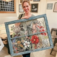 DIY Vintage Window with IOD Image Transfer