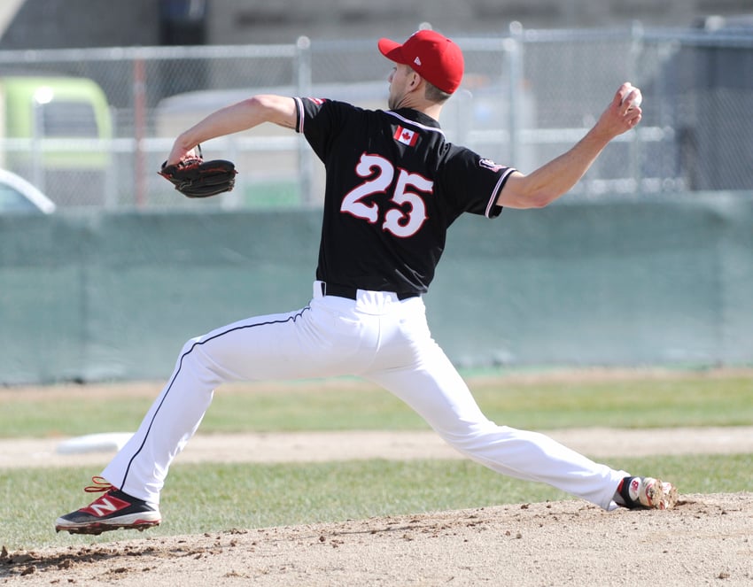 <who>Photo Credit: Lorne White/KelownaNow </who>Zach Yandeau, a winner in his first game of the CCBC season, lost in his second in Nanaimo.